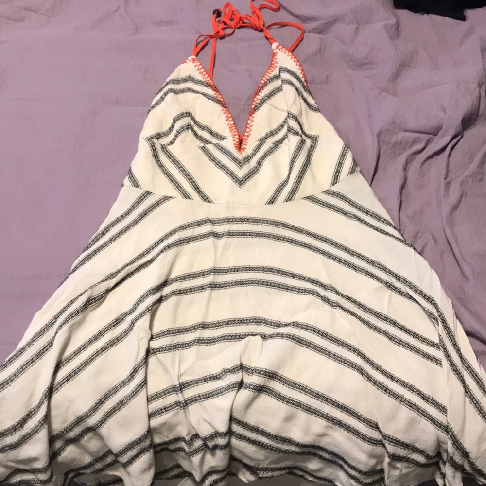 Urban Outfitters black/white/coral dress